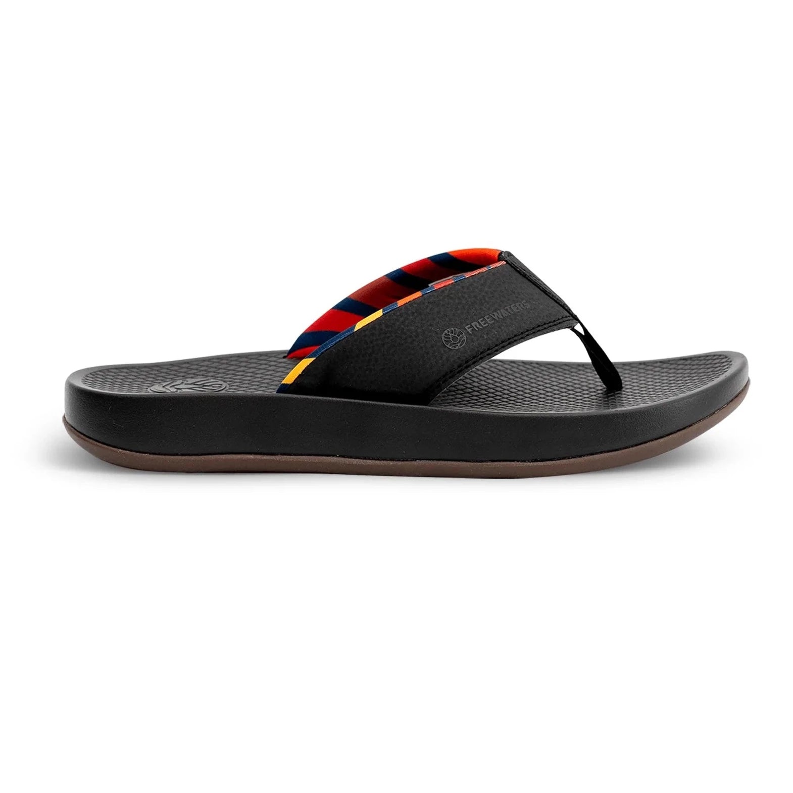 Men's sandals with a contrast stitching detailFreewaters Cloud 9 Men's Super Soft Sandals - Black Men's sandals with a contrast stitching detailFreewaters Cloud 9 Men's Super Soft Sandals - Black