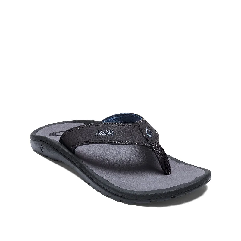 Men's sandals with a stretchy strap for a better fitMen's Shoes OluKai OHANA Water Resistant Sandals 10110A-PVPVP PAVEMENT Men's sandals with a stretchy strap for a better fitMen's Shoes OluKai OHANA Water Resistant Sandals 10110A-PVPVP PAVEMENT