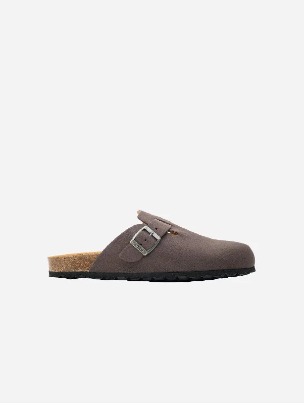 Men's sandals with a stretchy strap for a better fitTaro Comfort Men's Vegan Footbed Slippers | Grey Men's sandals with a stretchy strap for a better fitTaro Comfort Men's Vegan Footbed Slippers | Grey