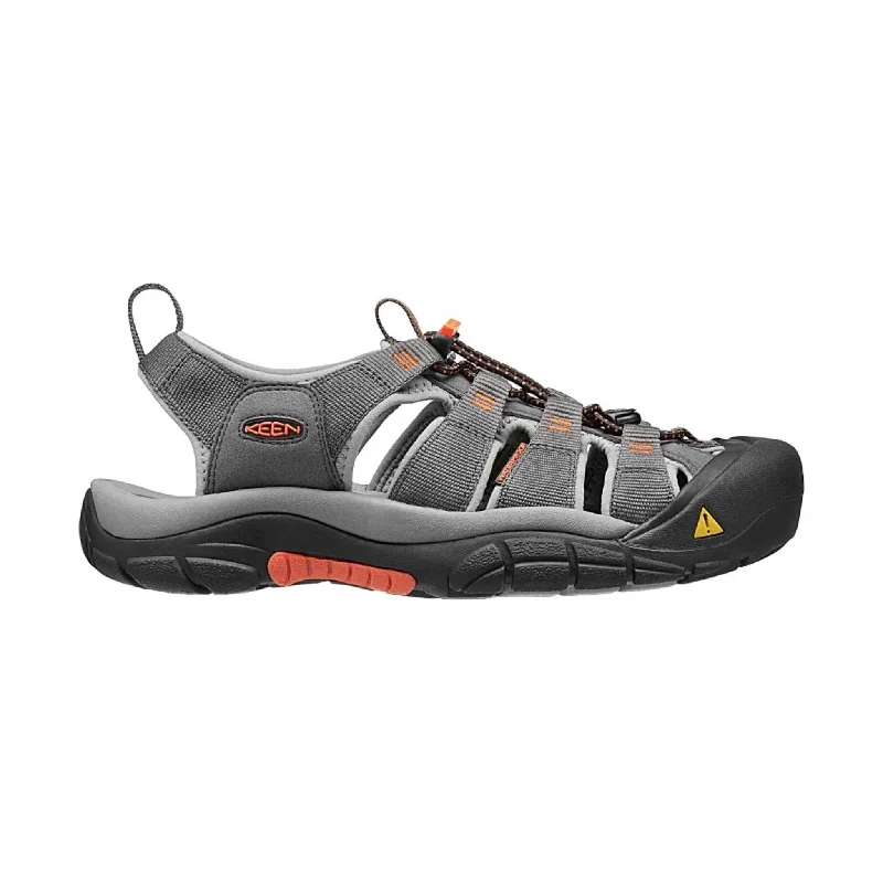 Men's sandals in a neutral color like black or brownKEEN Men's Newport H2 - Magnet / Nasturtium Men's sandals in a neutral color like black or brownKEEN Men's Newport H2 - Magnet / Nasturtium