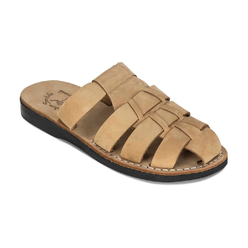 Men's sandals with a leather lining for comfortMichael Slide - Leather Pacific Slide Sandal | Yellow Nubuck Men's sandals with a leather lining for comfortMichael Slide - Leather Pacific Slide Sandal | Yellow Nubuck