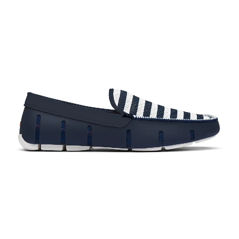 Men's sandals with a shock - absorbing insoleStriped Venetian Loafer (Navy + White) Men's sandals with a shock - absorbing insoleStriped Venetian Loafer (Navy + White)