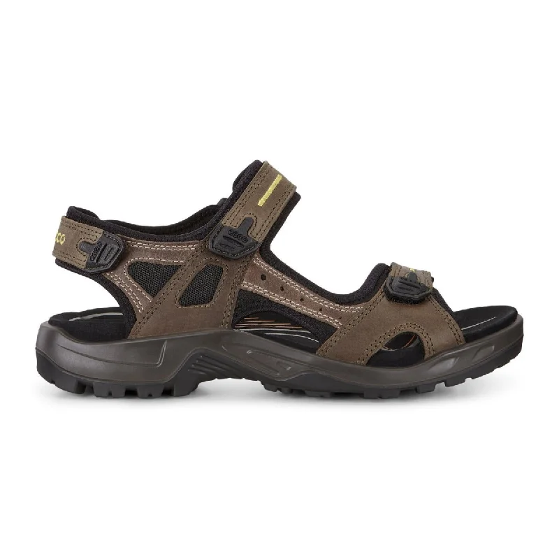 Men's leather sandals with an adjustable strapEcco Men's Yucatan Tarmac/Moon Rock