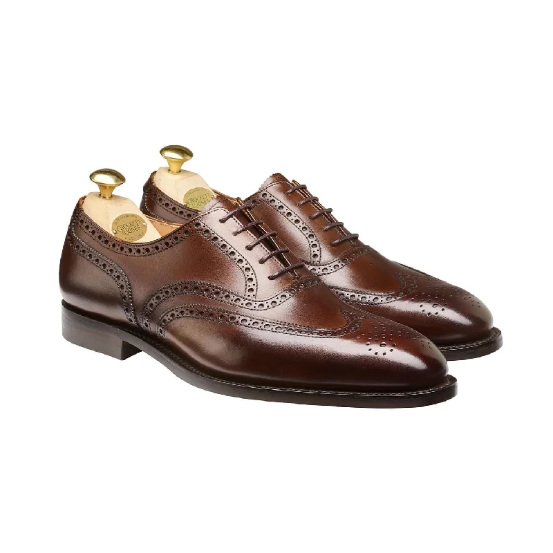 Men's Oxfords with a low - heeled design and a square toeWestgate 2 Dark Brown Burnished Calf Men's Oxfords with a low - heeled design and a square toeWestgate 2 Dark Brown Burnished Calf