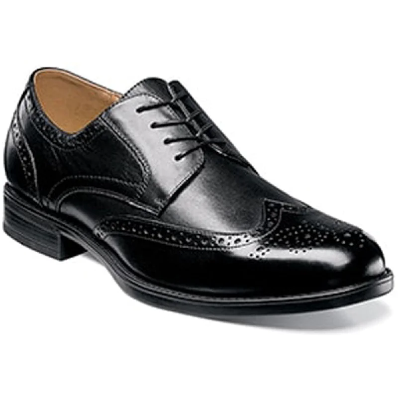 Men's Oxfords with a classic silhouette and a high - shine finishFlorsheim Midtown Wingtip Oxford Black Leather (Men's) Men's Oxfords with a classic silhouette and a high - shine finishFlorsheim Midtown Wingtip Oxford Black Leather (Men's)