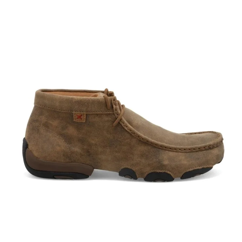 Men's leather Oxford shoes with a plain toeTwisted X Men's "The Original" Chukka Driving Moc MDM0003 - Bomber Men's leather Oxford shoes with a plain toeTwisted X Men's "The Original" Chukka Driving Moc MDM0003 - Bomber
