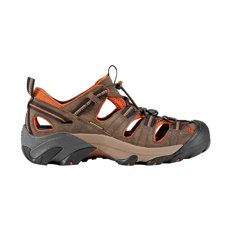 Men's sandals with a perforated leather upper for ventilationKEEN Men's Arroyo II - Black Olive/Bombay Brown Men's sandals with a perforated leather upper for ventilationKEEN Men's Arroyo II - Black Olive/Bombay Brown