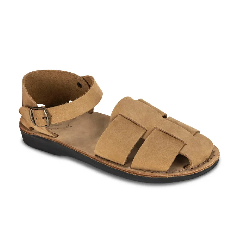 Men's sandals with a cushioned footbedGemma - Leather Adjustable Strap Sandal | Yellow Nubuck Men's sandals with a cushioned footbedGemma - Leather Adjustable Strap Sandal | Yellow Nubuck