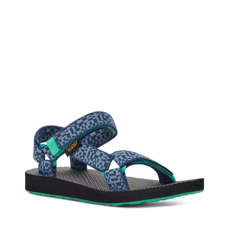 Men's sandals with a padded heelTeva Boy's Original Universal Sandal, Radio Blue Opal Men's sandals with a padded heelTeva Boy's Original Universal Sandal, Radio Blue Opal