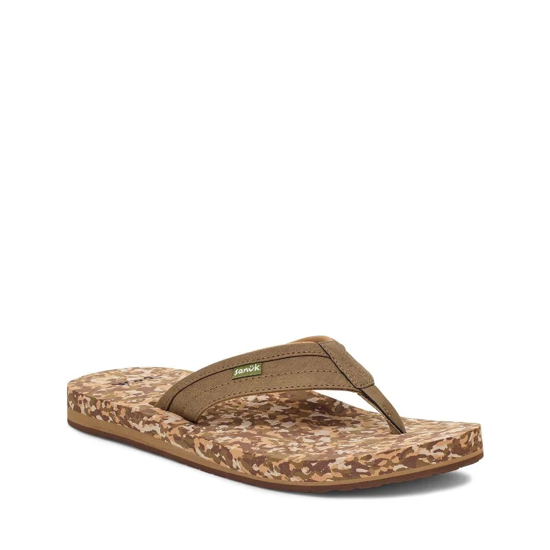 Men's sandals with a padded heelMen's Shoes Sanuk ZIGGY Flip Flop Water-Resistant Sandals 1116734 KHAKI MULTI Men's sandals with a padded heelMen's Shoes Sanuk ZIGGY Flip Flop Water-Resistant Sandals 1116734 KHAKI MULTI