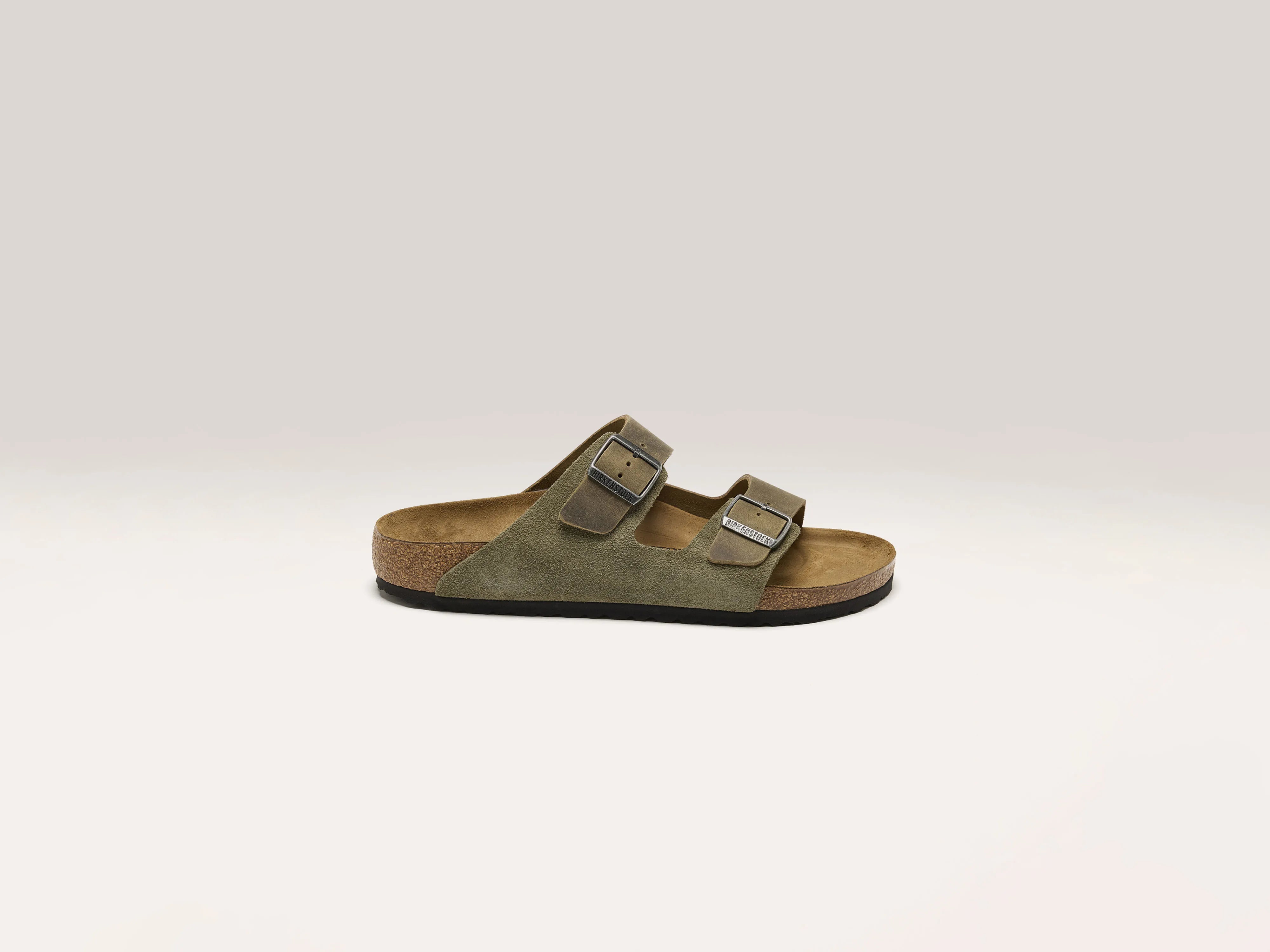 Men's sandals in a neutral color like black or brownArizona Suede Leather for Men (242 / M / THYME) Men's sandals in a neutral color like black or brownArizona Suede Leather for Men (242 / M / THYME)