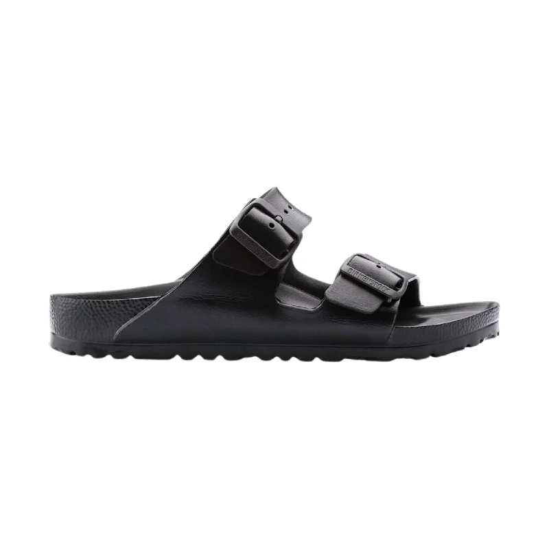 Men's sandals with a wide strap for supportBirkenstock Arizona Essentials EVA Sandal - Black Men's sandals with a wide strap for supportBirkenstock Arizona Essentials EVA Sandal - Black