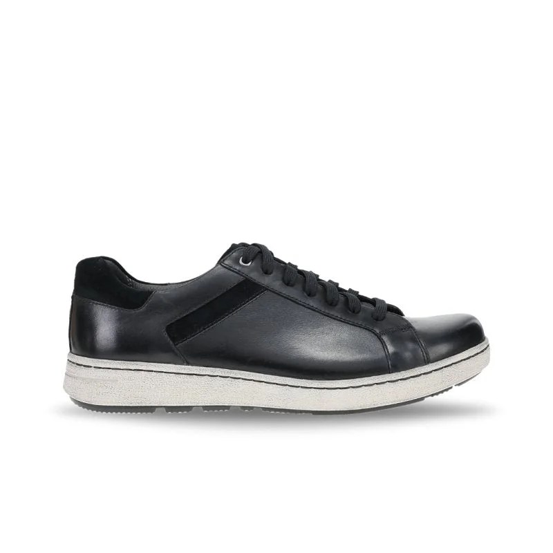 Men's Oxfords with a perforated leather strap for ventilationDansko Men's Trevor - Black Burnished Calf Men's Oxfords with a perforated leather strap for ventilationDansko Men's Trevor - Black Burnished Calf