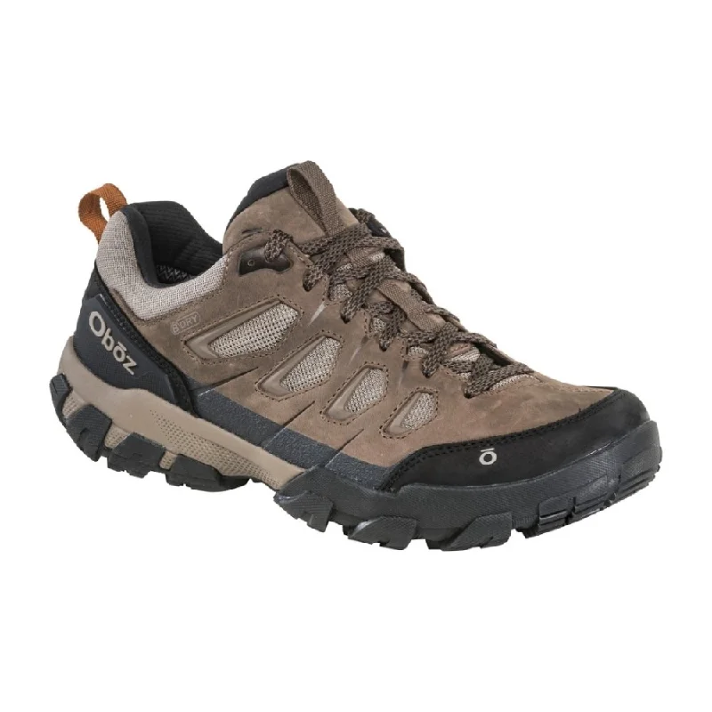 Men's Oxfords with a padded collar for a comfortable fitOboz Men's Sawtooth X Low Waterproof - Canteen Men's Oxfords with a padded collar for a comfortable fitOboz Men's Sawtooth X Low Waterproof - Canteen