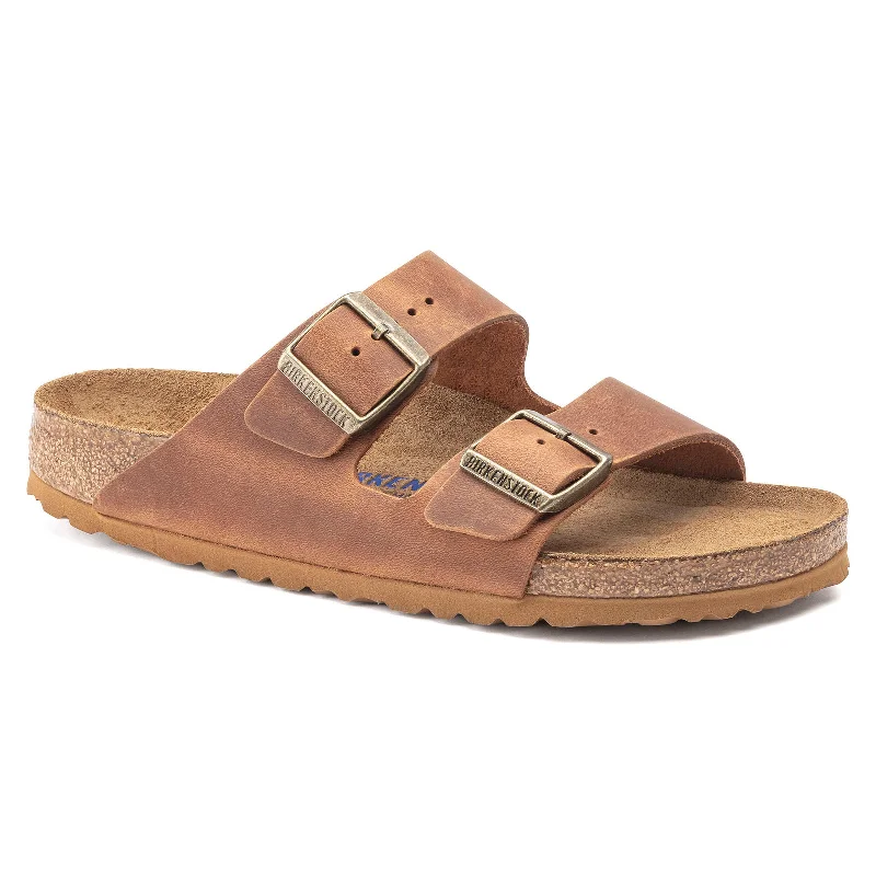 Men's sandals with a cushioned footbedBirkenstock Arizona Soft Footbed - Oiled Leather Men's sandals with a cushioned footbedBirkenstock Arizona Soft Footbed - Oiled Leather