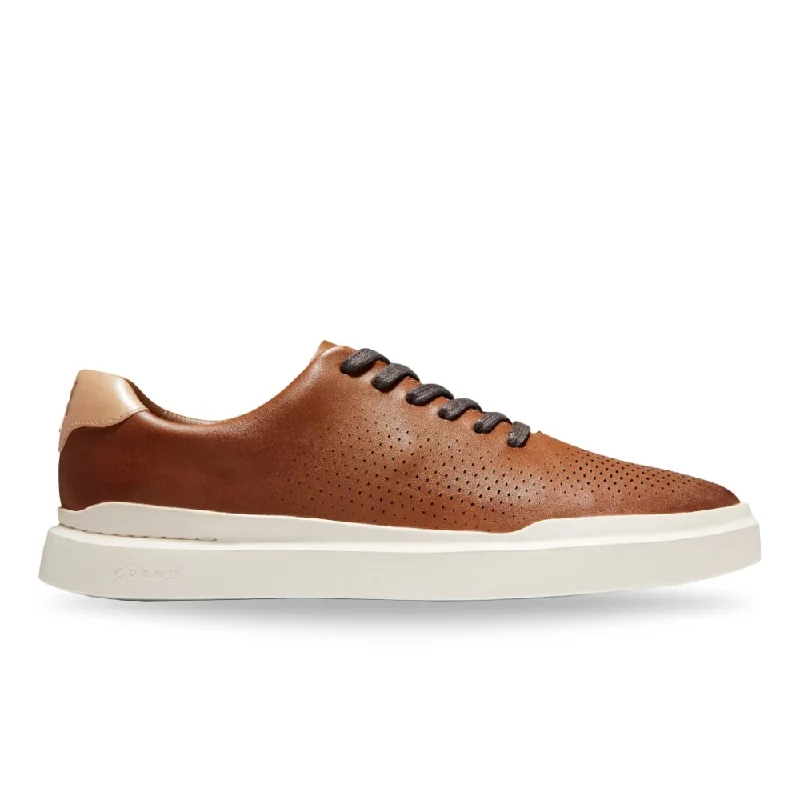 Men's Oxford shoes with a padded insole for all - day comfortCole Haan Men's GrandPro Rally Laser Cut - British Tan/Ivory Men's Oxford shoes with a padded insole for all - day comfortCole Haan Men's GrandPro Rally Laser Cut - British Tan/Ivory