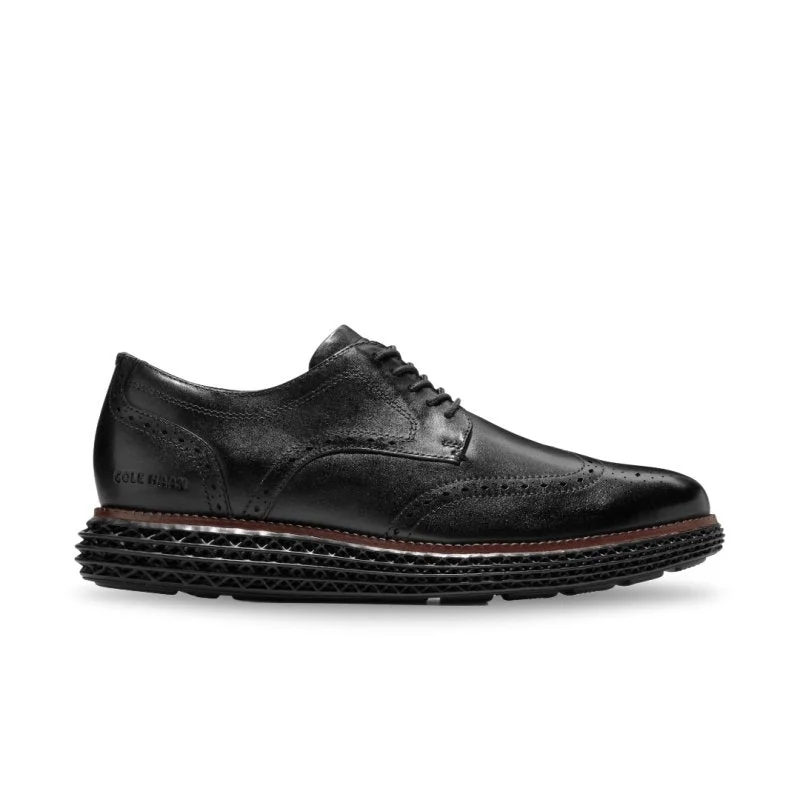 Men's Oxford shoes with a leather lining for breathabilityCole Haan Men's OriginalGrand 2.0 Wingtip - Black Men's Oxford shoes with a leather lining for breathabilityCole Haan Men's OriginalGrand 2.0 Wingtip - Black