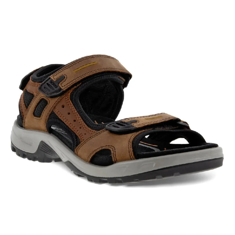 Men's sandals with a contrast stitching detailEcco Men's Yucatan Sandal - Espresso/Cocoa Brown/Black Men's sandals with a contrast stitching detailEcco Men's Yucatan Sandal - Espresso/Cocoa Brown/Black