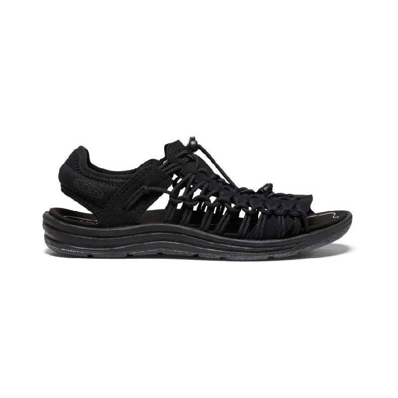Men's leather sandals with an adjustable strapMen's UNEEK II Open Toe | Black/Black Men's leather sandals with an adjustable strapMen's UNEEK II Open Toe | Black/Black