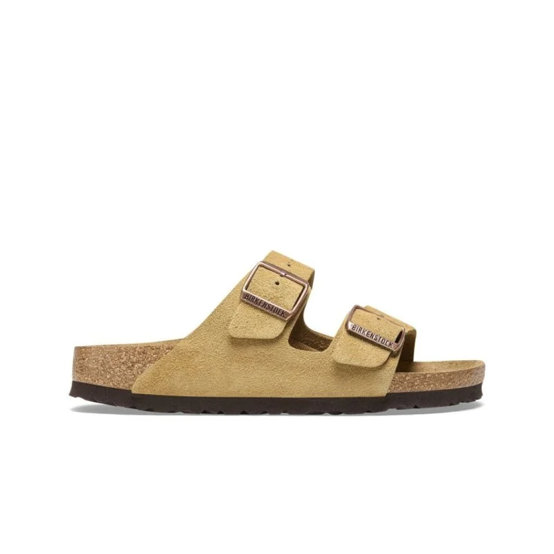 Men's sandals with a wide strap for supportBirkenstock Arizona - Latte Cream Suede Men's sandals with a wide strap for supportBirkenstock Arizona - Latte Cream Suede
