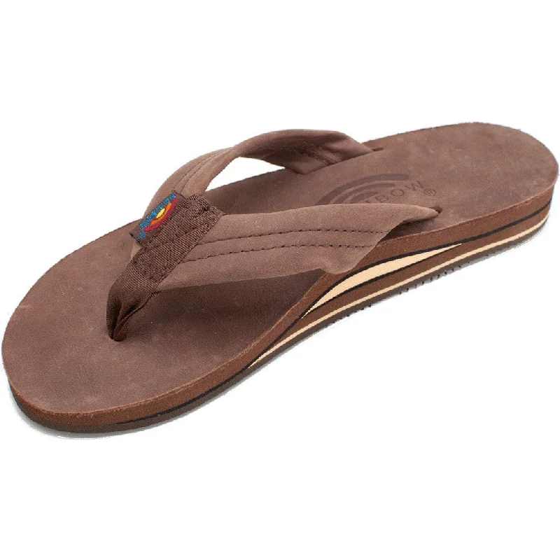 Men's sandals with a cushioned footbedRainbow Sandals Men's Double Layer Expresso Premier Leather with Arch Support 302ALTS0EXPRM Men's sandals with a cushioned footbedRainbow Sandals Men's Double Layer Expresso Premier Leather with Arch Support 302ALTS0EXPRM