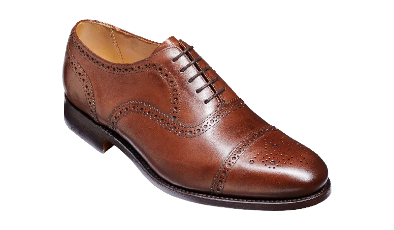 Men's Oxford shoes with a smooth leather upper and a leather soleMirfield - Dark Walnut Calf Men's Oxford shoes with a smooth leather upper and a leather soleMirfield - Dark Walnut Calf