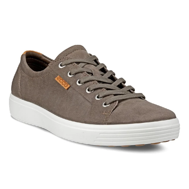 Men's Oxford shoes with a smooth leather upper and a leather soleEcco Men's Soft 7 Lace-Up - Dark Clay/Lion Men's Oxford shoes with a smooth leather upper and a leather soleEcco Men's Soft 7 Lace-Up - Dark Clay/Lion