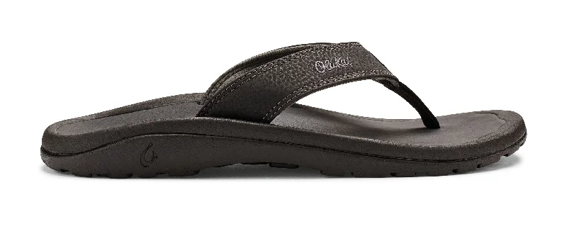 Men's sandals with a padded heelOhana - Black/Dark Shadow