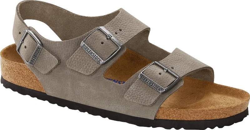 Flip - flop style men's sandals for beach wearBirkenstock Milano Soft Footbed - Nubuck Flip - flop style men's sandals for beach wearBirkenstock Milano Soft Footbed - Nubuck