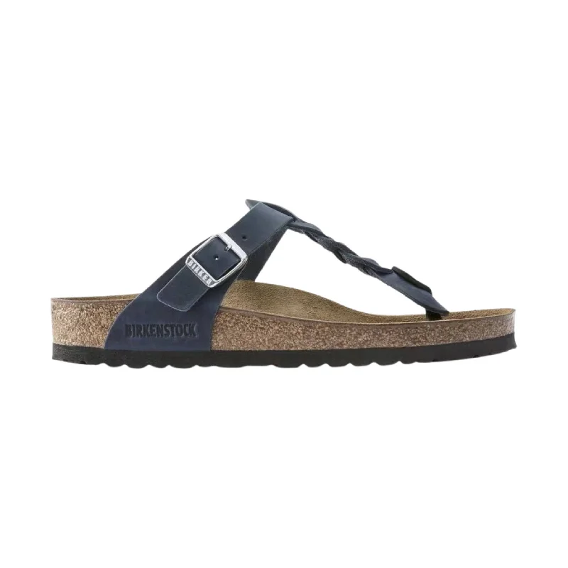 Flip - flop style men's sandals for beach wearBirkenstock Gizeh Braided Sandals - Oiled Leather Navy Flip - flop style men's sandals for beach wearBirkenstock Gizeh Braided Sandals - Oiled Leather Navy