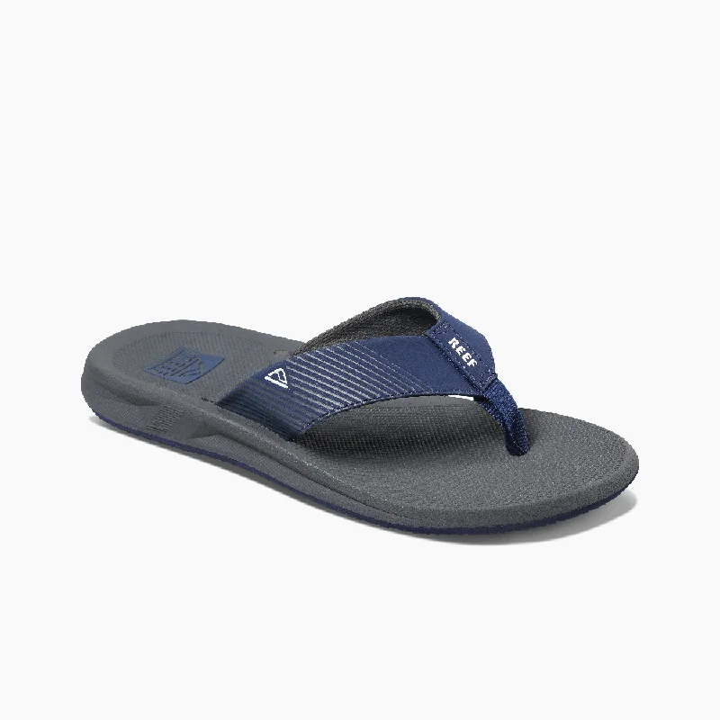 Men's sandals with a rubber sole for tractionReef Phantom II Sandals - Grey Navy Blue Men's sandals with a rubber sole for tractionReef Phantom II Sandals - Grey Navy Blue