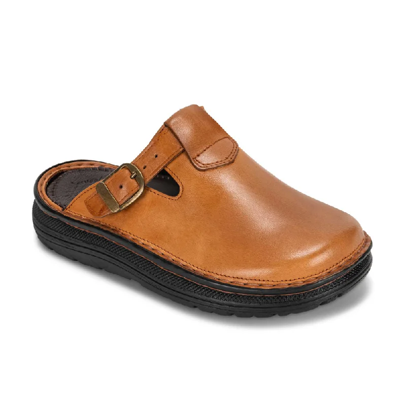 Men's sandals with a removable insole for cleaningSawyer - Leather Clog-Toe Sandal | Honey Men's sandals with a removable insole for cleaningSawyer - Leather Clog-Toe Sandal | Honey