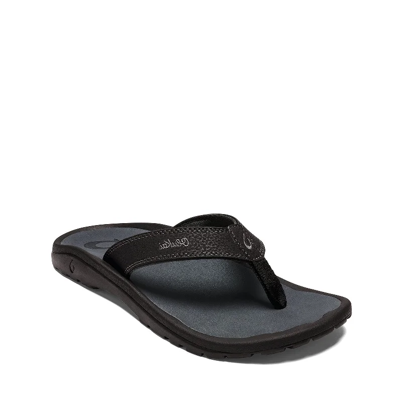 Men's sandals with a padded heelOLUKAI Ohana Men's Beach Sandals,Lightweight Black/Dark Shadow Men's sandals with a padded heelOLUKAI Ohana Men's Beach Sandals,Lightweight Black/Dark Shadow