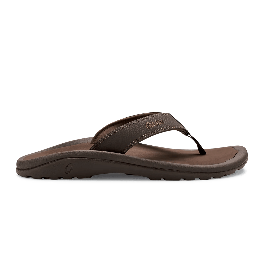 Men's sandals with a rubber sole for tractionOlukai Men's Ohana - Dark Java/Ray