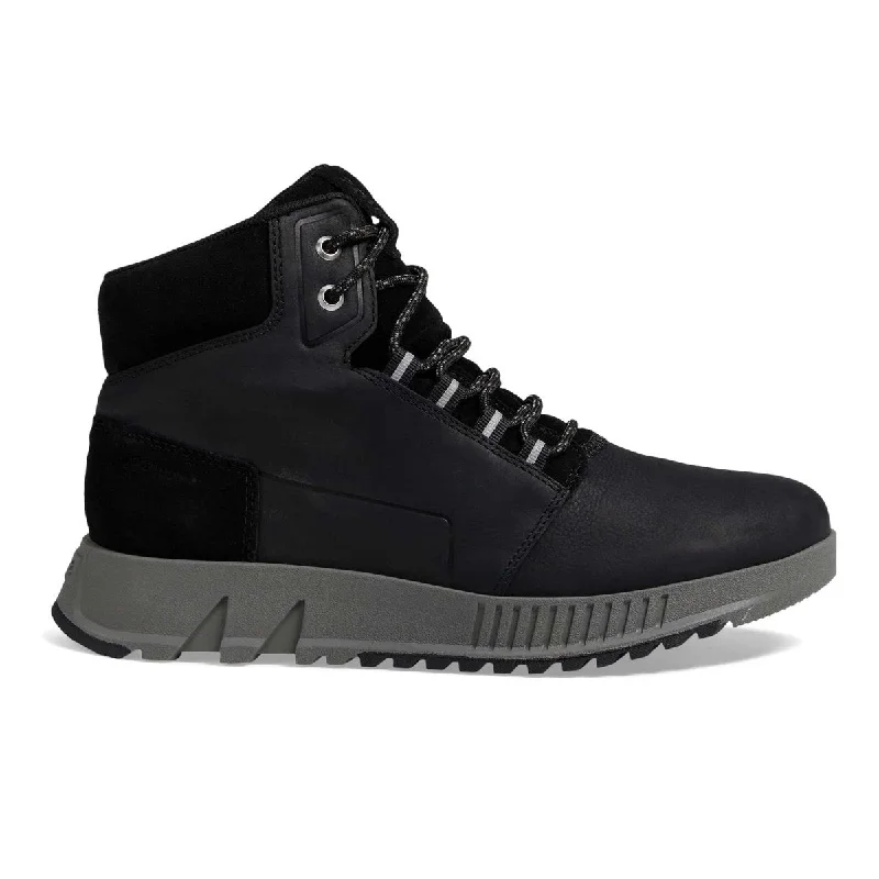 Men's Oxford shoes with a padded insole for all - day comfortSorel Men's Mac Hill Lite Mid Black/Quarry Waterproof Men's Oxford shoes with a padded insole for all - day comfortSorel Men's Mac Hill Lite Mid Black/Quarry Waterproof