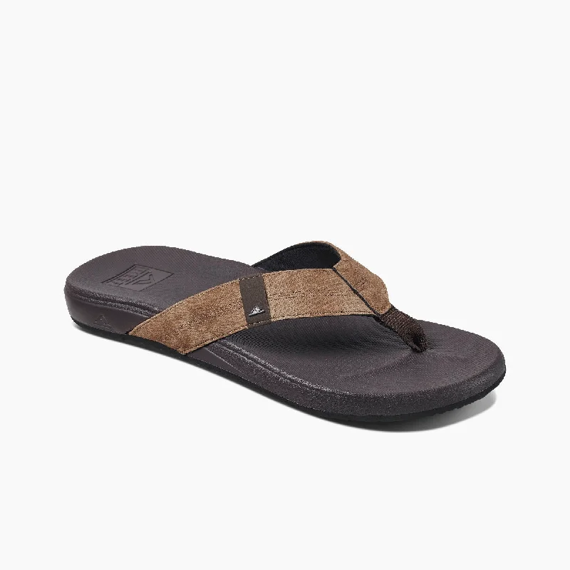 Men's sandals with a durable outer soleReef Cushion Bounce Phantom Mens Sandal - Brown Tan BTN Men's sandals with a durable outer soleReef Cushion Bounce Phantom Mens Sandal - Brown Tan BTN