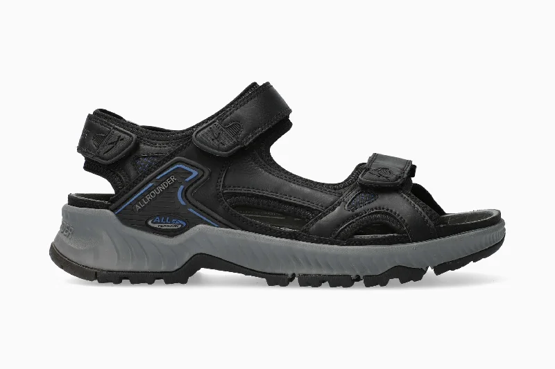 Men's sandals with a wide strap for supportHonduras - Black