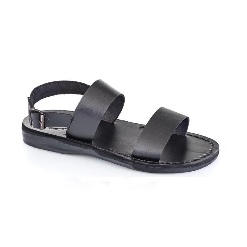 Men's sandals in a neutral color like black or brownGolan - Leather Two Strap Sandal | Black Men's sandals in a neutral color like black or brownGolan - Leather Two Strap Sandal | Black