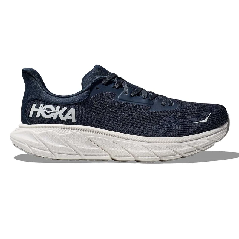 Men's Oxfords with a cap - toe design and a rubber heelHoka One One Men's Arahi 7 Outer Space/White Men's Oxfords with a cap - toe design and a rubber heelHoka One One Men's Arahi 7 Outer Space/White