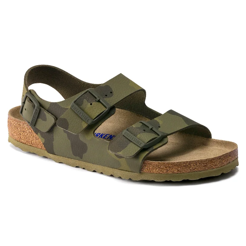 Men's sandals with a decorative buckle or charmBirkenstock Milano Soft Footbed Desert Soil Men's sandals with a decorative buckle or charmBirkenstock Milano Soft Footbed Desert Soil