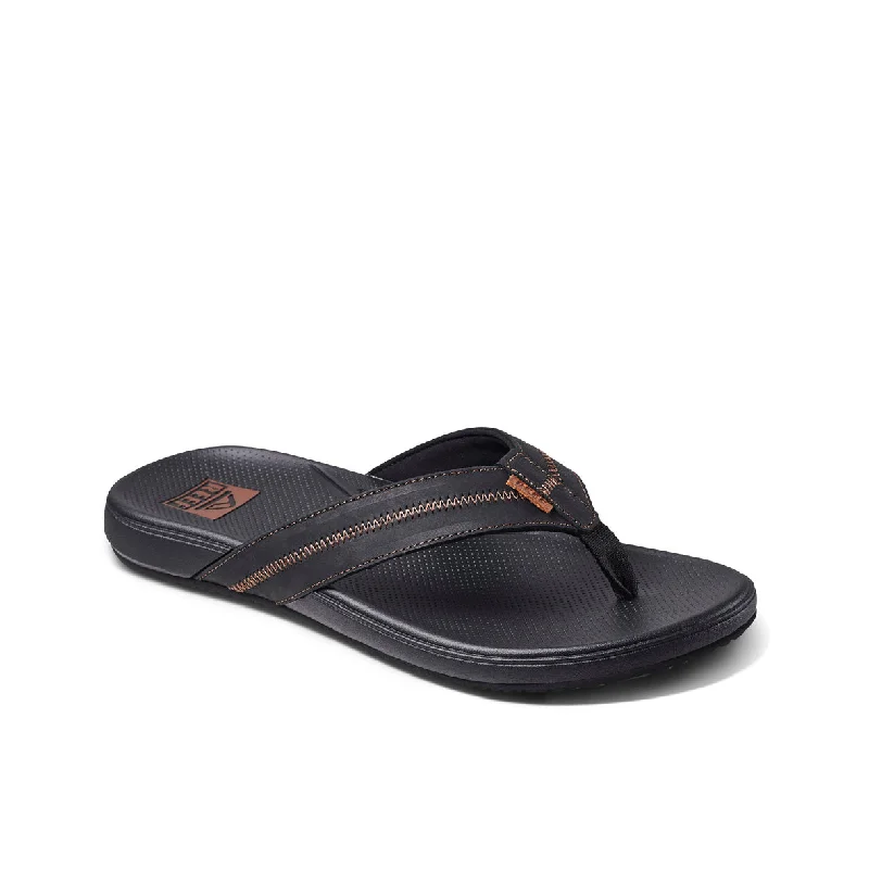 Men's sandals with a leather lining for comfortMens Cushion Phantom 2.0 Le - Black/Coffee Men's sandals with a leather lining for comfortMens Cushion Phantom 2.0 Le - Black/Coffee
