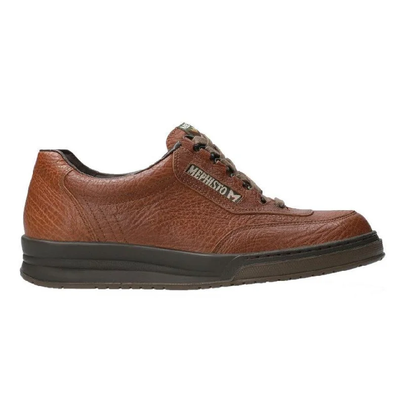 Men's Oxfords with a low - heeled design and a square toeMephisto Men's Match Tan Grain Men's Oxfords with a low - heeled design and a square toeMephisto Men's Match Tan Grain