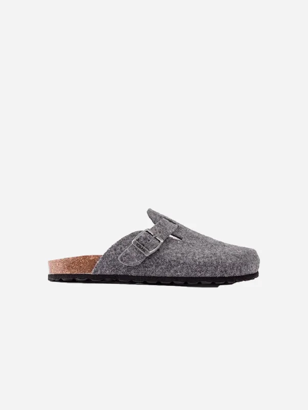Men's sandals with a shock - absorbing insoleTaro Men's Footbed Textile Vegan Sandals | Grey Men's sandals with a shock - absorbing insoleTaro Men's Footbed Textile Vegan Sandals | Grey