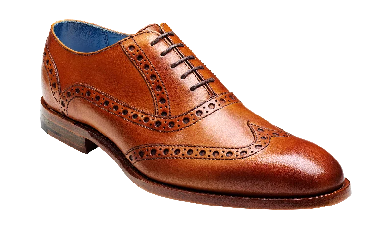 Men's Oxfords with a low - heeled design and a square toeGrant - Cedar Calf
