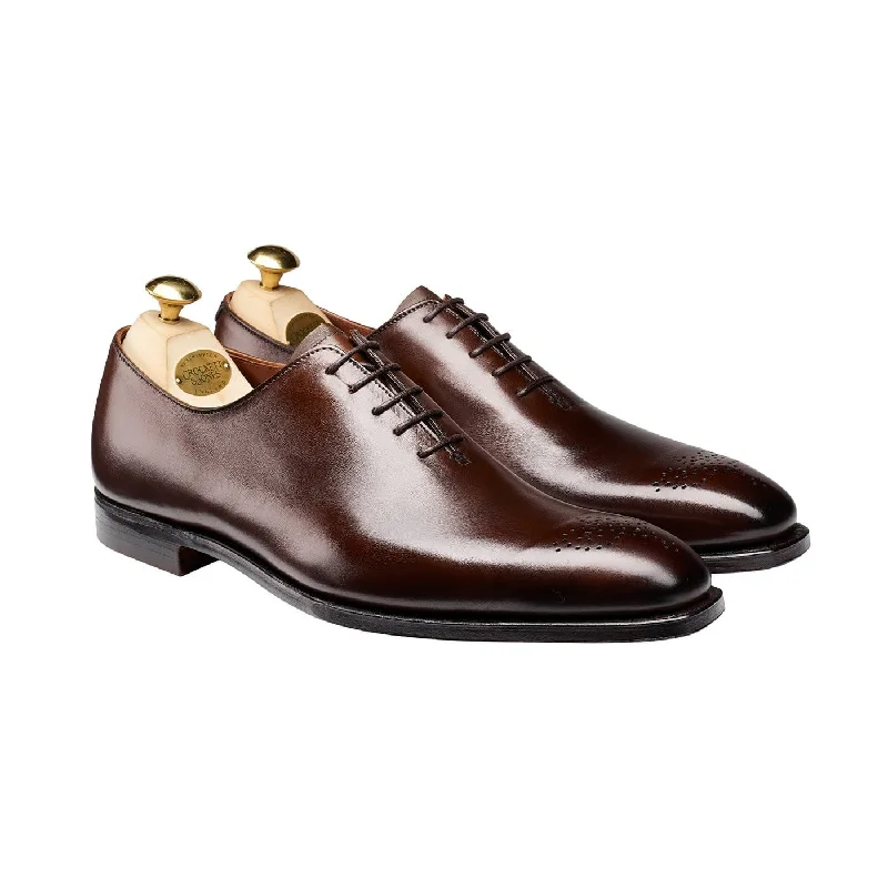 Men's Oxford shoes with a buckle closure and a pointed toeWeymouth 2 Dark Brown Antique Calf Men's Oxford shoes with a buckle closure and a pointed toeWeymouth 2 Dark Brown Antique Calf