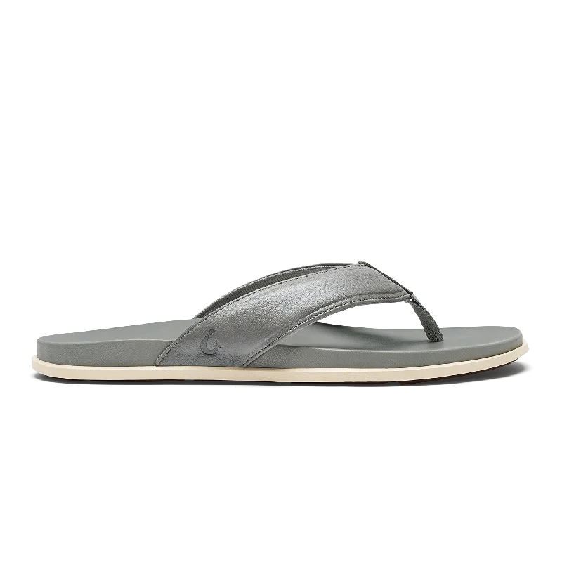 Men's sandals with a leather lining for comfort‘Ōlali - Ash