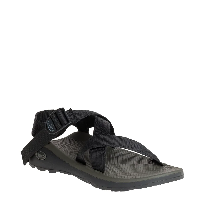 Men's sandals with a wide strap for supportChaco Men's Z/Cloud Sandal in Solid Black Men's sandals with a wide strap for supportChaco Men's Z/Cloud Sandal in Solid Black
