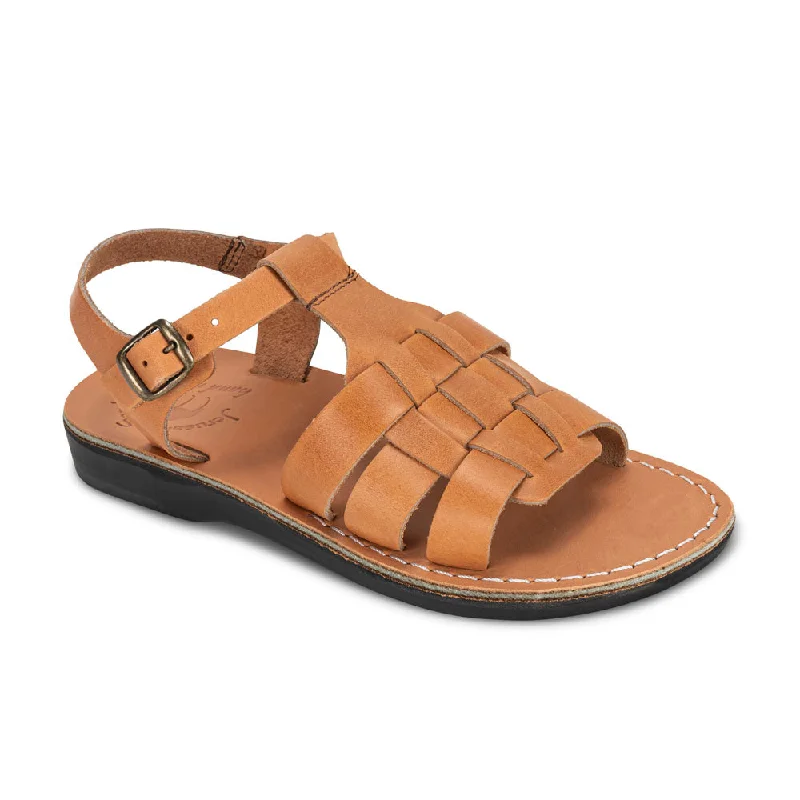 Flip - flop style men's sandals for beach wearMikayla - Open Toe Fisherman-Style Sandal | Tan Flip - flop style men's sandals for beach wearMikayla - Open Toe Fisherman-Style Sandal | Tan