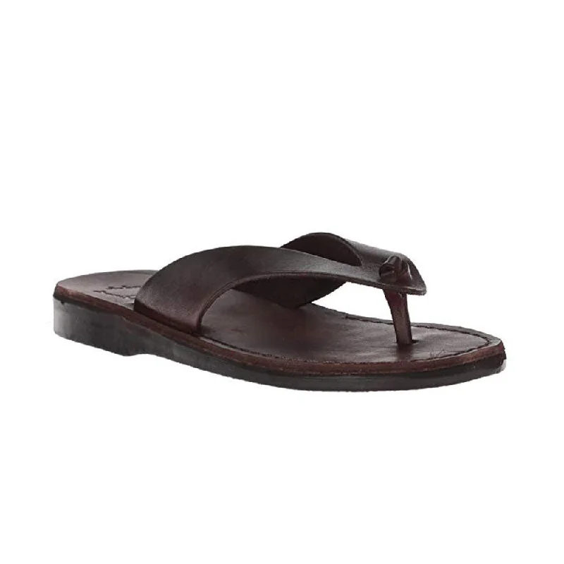 Men's sandals with a rubber sole for tractionSolomon - Leather Flip Flop Sandal | Brown Men's sandals with a rubber sole for tractionSolomon - Leather Flip Flop Sandal | Brown