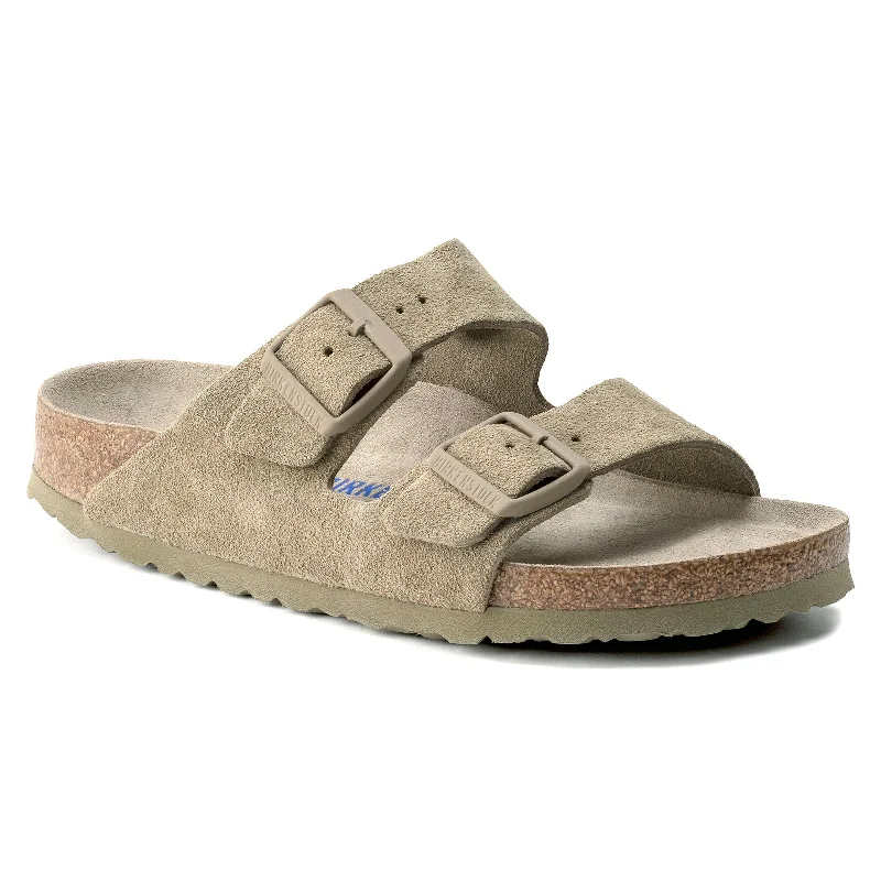 Men's sandals with a wide strap for supportBirkenstock Arizona Soft Footbed - Suede Men's sandals with a wide strap for supportBirkenstock Arizona Soft Footbed - Suede